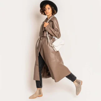 Leather coat